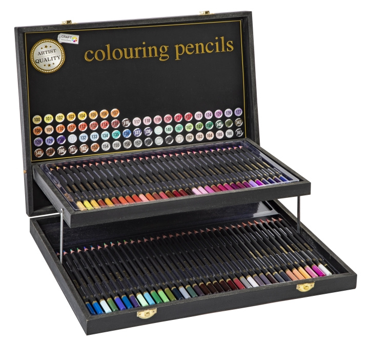 CRAFT sensations Colouring pencils, 68 pcs in wooden box (CR0472) in the group Sport, leisure & Hobby / Hobby / Paint & Draw / Pencils, crayons & ink at TP E-commerce Nordic AB (D10987)