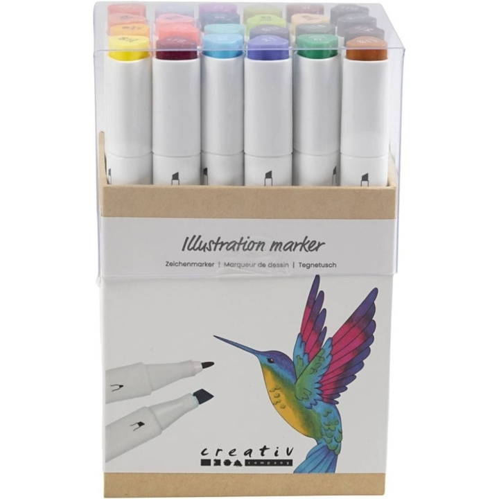 Creative Toys Craft Kit - Drawing ink 24 pcs. (37378) in the group Sport, leisure & Hobby / Hobby / Paint & Draw / Pencils, crayons & ink at TP E-commerce Nordic AB (D11196)