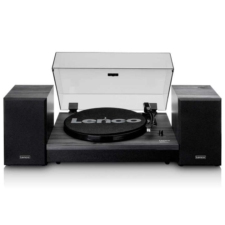 Lenco Turntable with Bluetooth® and two external speakers Black in the group HOME ELECTRONICS / Audio & Picture / Home cinema, Hifi & Portable / Compact stereo & Record players at TP E-commerce Nordic AB (D11436)