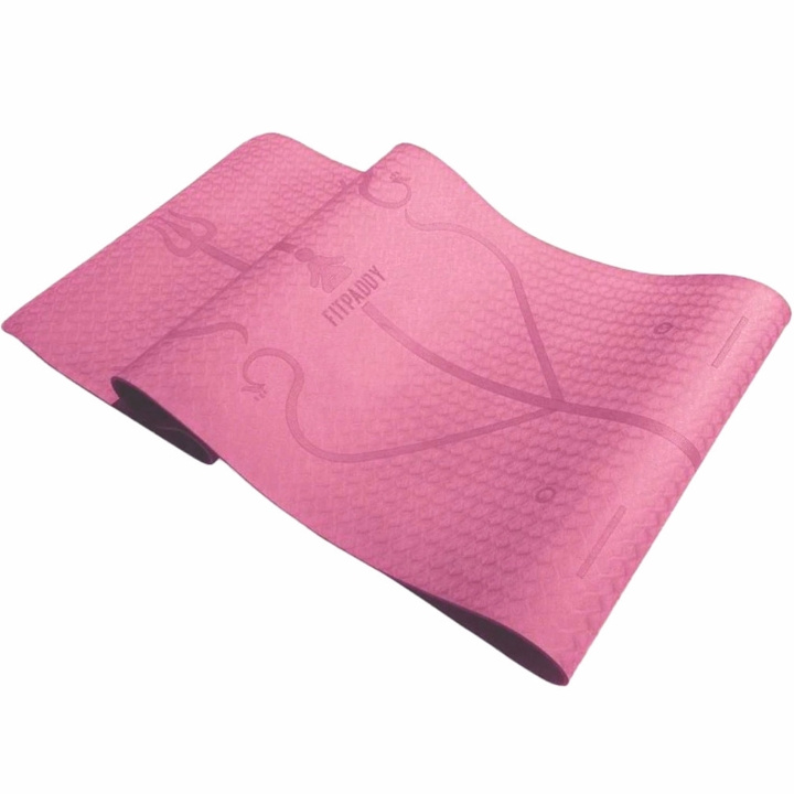Fitpaddy Yoga Mat Rosa in the group Sport, leisure & Hobby / Exercise equipment / Exercise accessories at TP E-commerce Nordic AB (D11518)