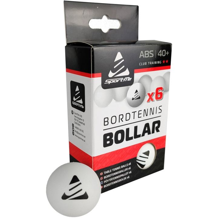 SportMe Bordtennisbollar 6 St Vita in the group Sport, leisure & Hobby / Sports equipment at TP E-commerce Nordic AB (D12056)