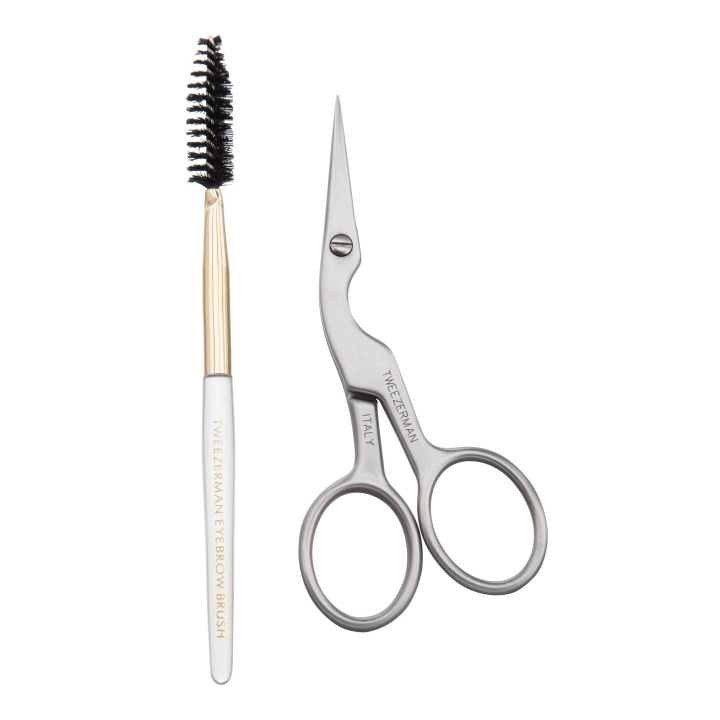 Tweezerman Brow Shaping Scissors & Brush in the group BEAUTY & HEALTH / Hair & Styling / Hair brushes at TP E-commerce Nordic AB (D12374)