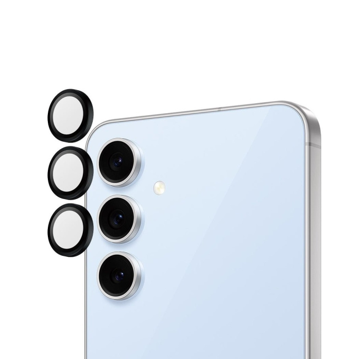 PanzerGlass Hoops - Camera Lens Protector - Samsung Galaxy S24 FE - Black in the group SMARTPHONE & TABLETS / Phone cases / Samsung at TP E-commerce Nordic AB (D12385)