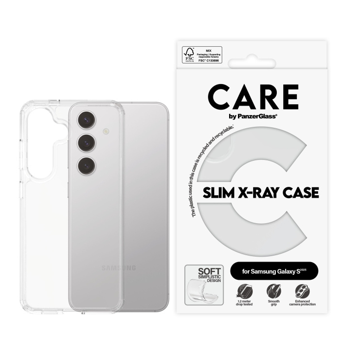CARE by PanzerGlass - Fashionable Case Transparent X-Ray Soft Basic Samsung Galaxy S25 in the group SMARTPHONE & TABLETS / Phone cases / Samsung at TP E-commerce Nordic AB (D12463)