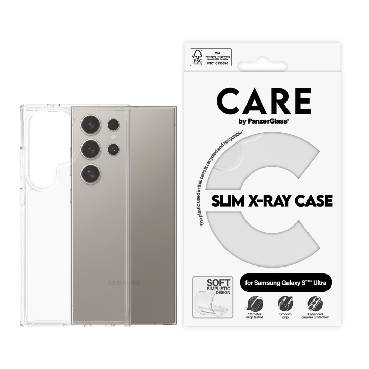 CARE by PanzerGlass - Fashionable Case Transparent X-Ray Soft Basic Samsung Galaxy S25 Ultra in the group SMARTPHONE & TABLETS / Phone cases / Samsung at TP E-commerce Nordic AB (D12464)