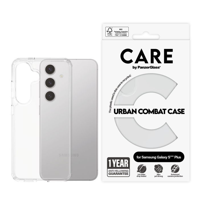 PanzerGlass CARE by PanzerGlass - Flagship Case Transparent Urban Combat w. Clear Frame Samsung Galaxy S25 Plu in the group SMARTPHONE & TABLETS / Phone cases / Samsung at TP E-commerce Nordic AB (D12468)