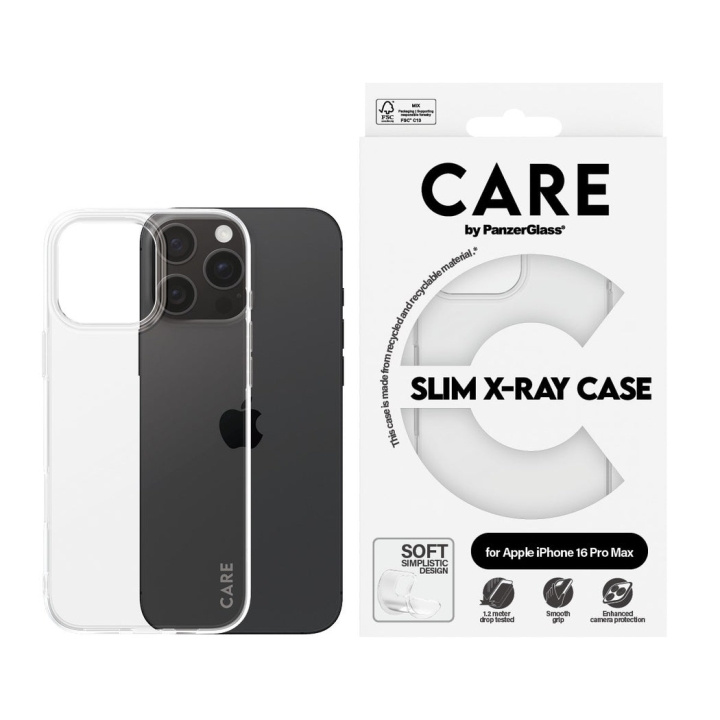 CARE by PanzerGlass - Case - Transparent - iPhone 16 Pro Max in the group SMARTPHONE & TABLETS / Phone cases / Apple / iPhone 16 at TP E-commerce Nordic AB (D12575)