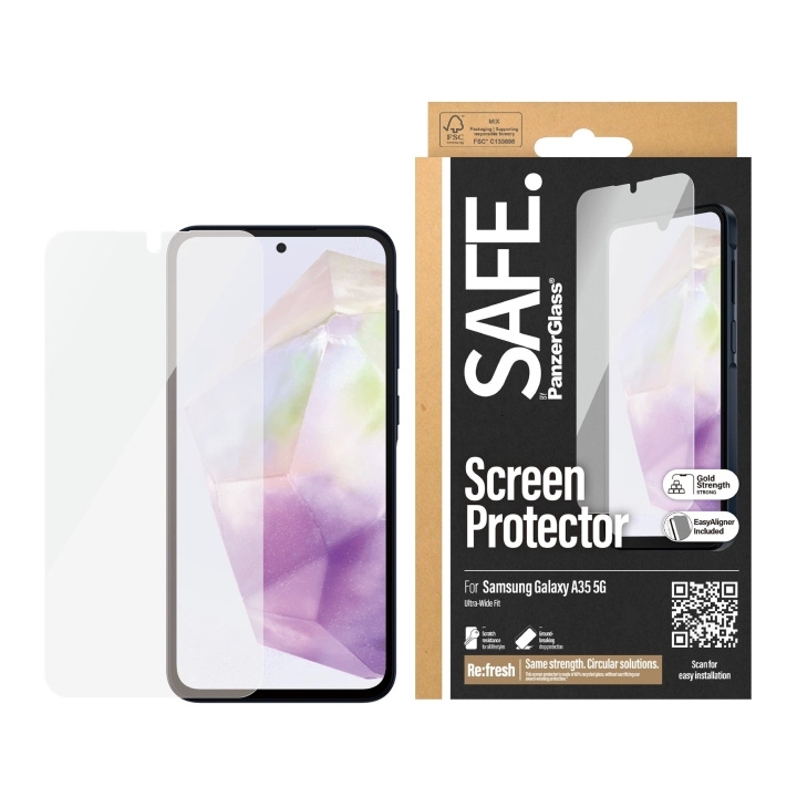 PanzerGlass SAFE by PanzerGlass - Screen Protector - Samsung Galaxy A35 5G - Ultra-Wide Fit in the group SMARTPHONE & TABLETS / Phone cases / Samsung at TP E-commerce Nordic AB (D12581)