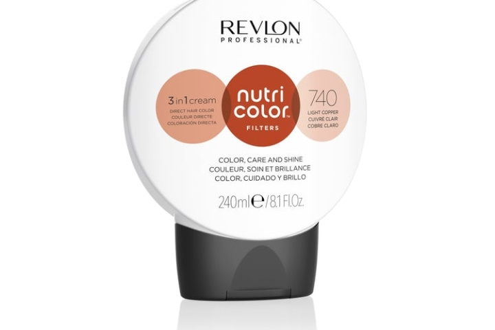 Revlon Nutri Color Filters Toning 240 ml - 740 Light Copper in the group BEAUTY & HEALTH / Hair & Styling / Hair care / Hair Dye / Hair Dye & Color bombs at TP E-commerce Nordic AB (D12859)