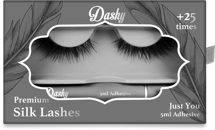 Dashy Premium Silk Lashes + 5 ml Adhesive Just You in the group BEAUTY & HEALTH / Makeup / Eyes & Eyebrows / False eyelashes at TP E-commerce Nordic AB (D12902)