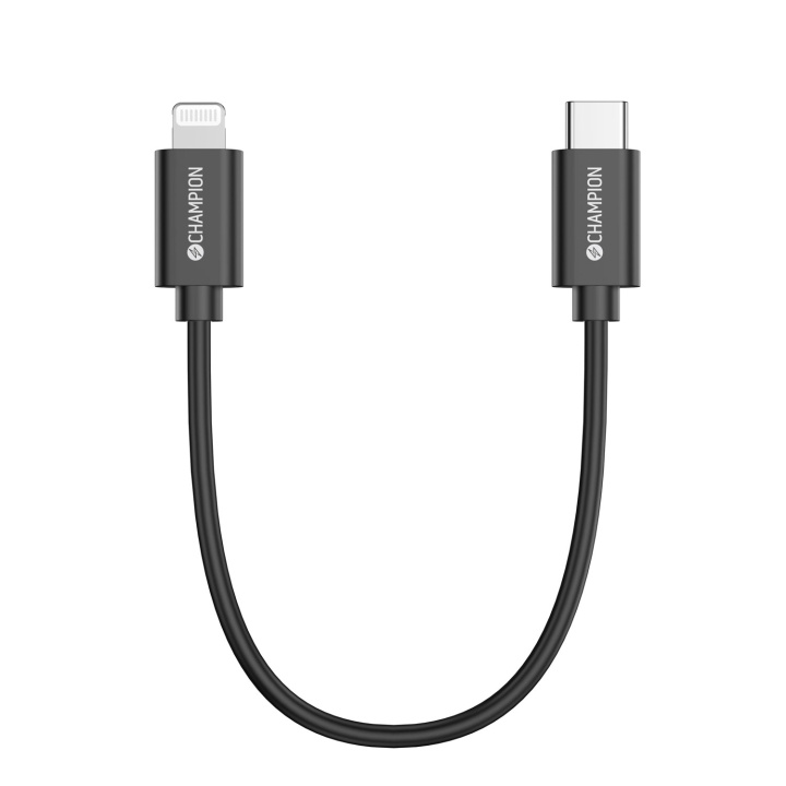 Champion USB-C till Lightning Kabel 30cm Svart in the group COMPUTERS & PERIPHERALS / Computer cables / USB / USB-C at TP E-commerce Nordic AB (D12965)