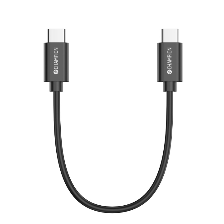Champion USB-C Kabel 30cm Svart in the group COMPUTERS & PERIPHERALS / Computer cables / USB / USB-C at TP E-commerce Nordic AB (D12966)