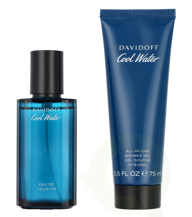 Davidoff Cool Water Man Giftset 115 ml Edt Spray 40ml/Shower Gel 75ml in the group BEAUTY & HEALTH / Gift sets / Gift sets for him at TP E-commerce Nordic AB (D13113)