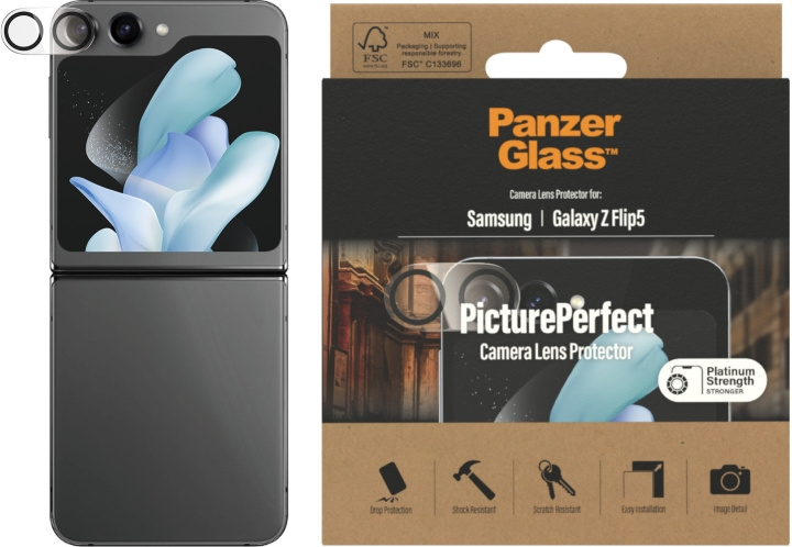 PanzerGlass PicturePerfect camera lens cover, Samsung Galaxy Z Flip5 in the group SMARTPHONE & TABLETS / Phone cases / Samsung at TP E-commerce Nordic AB (D13466)