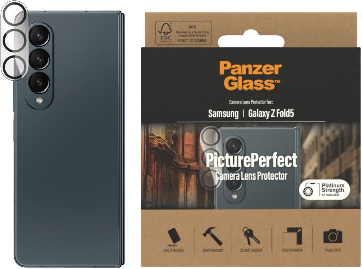 PanzerGlass PicturePerfect camera lens cover, Samsung Galaxy Z Fold5 in the group SMARTPHONE & TABLETS / Phone cases / Samsung at TP E-commerce Nordic AB (D13467)