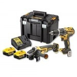DeWALT Værktøjssæt DeWalt DCK2080P2T-QW (DCD796 + DCG405) 18 V 2x5,0 Ah batt in the group HOME, HOUSEHOLD & GARDEN / Tools / Other tools & Accesories at TP E-commerce Nordic AB (D13586)