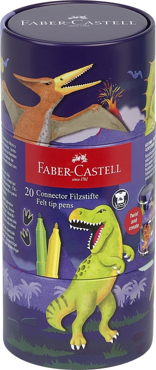 Faber-Castell Felt-tip pen Connector dinosaur (155546) in the group Sport, leisure & Hobby / Hobby / Paint & Draw / Pencils, crayons & ink at TP E-commerce Nordic AB (D13737)