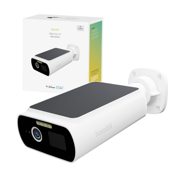 Hombli Smart Solar Cam 2K, White in the group HOME, HOUSEHOLD & GARDEN / Alarm & Security / Security cameras / Digital (Network) / Outdoor cameras at TP E-commerce Nordic AB (D13839)
