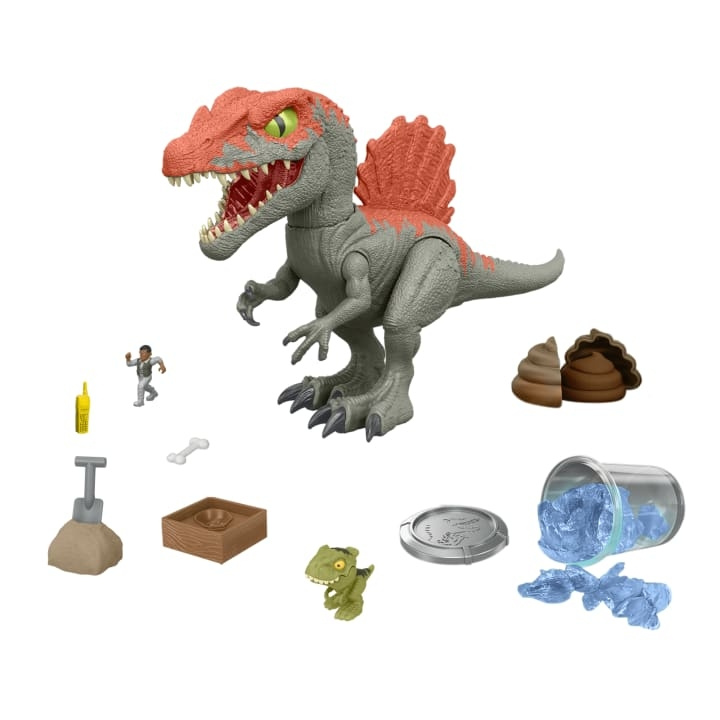 Jurassic World Crushivores Spinosaurus Cage Crasher (HTP71) in the group TOYS, KIDS & BABY PRODUCTS / Toys / Figures, Miniatures & accessories at TP E-commerce Nordic AB (D13957)