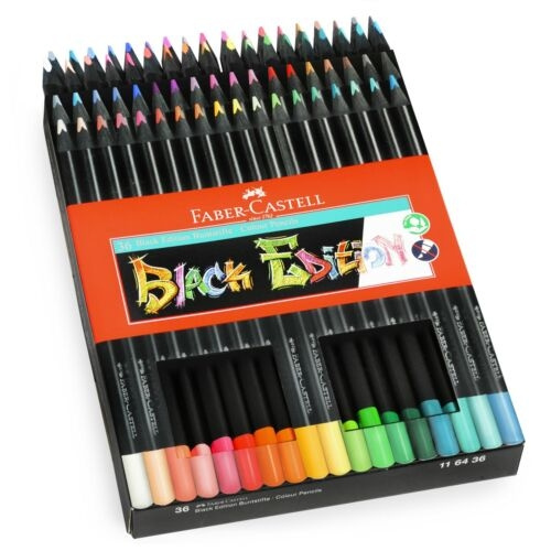 Faber-Castell Black Edition Colour Pencils 36x in the group Sport, leisure & Hobby / Hobby / Paint & Draw / Pencils, crayons & ink at TP E-commerce Nordic AB (D14116)