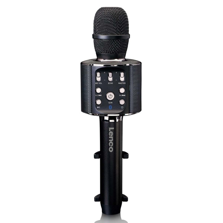 Lenco Bluetooth® Karaoke microphone with speaker & lighting Black in the group HOME ELECTRONICS / Audio & Picture / Handheld Microphones at TP E-commerce Nordic AB (D14667)