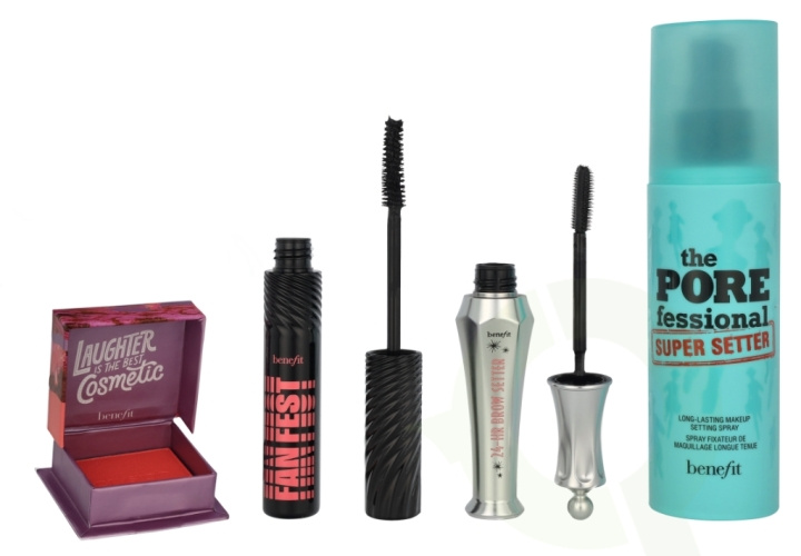 Benefit Extra Glam Infused Giftset 138 ml Porefessional Super Setter Spray 120ml/Fan Fest Mascara 8.5g/24hrBrowSetter 7ml/Crystah BOP Bronzer and Blush 2.5g in the group BEAUTY & HEALTH / Gift sets / Gift sets for her at TP E-commerce Nordic AB (D14752)