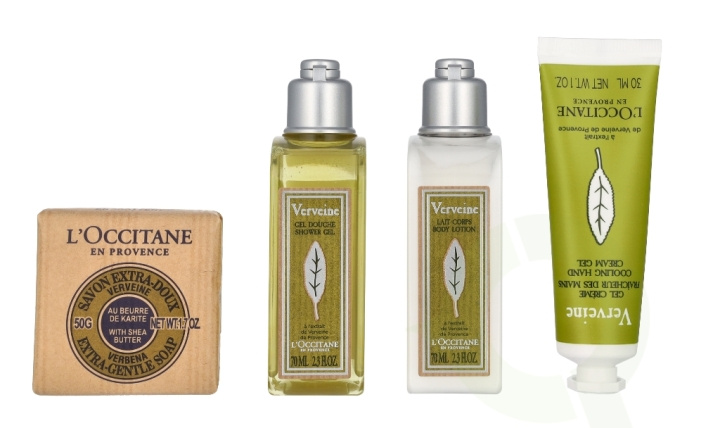 L\'Occitane Verbena Giftset 220 ml Shower Gel 70ml/Body Lotion 70ml/Hand Cream Gel 30ml/Soap 50g in the group BEAUTY & HEALTH / Gift sets / Gift sets for her at TP E-commerce Nordic AB (D14769)