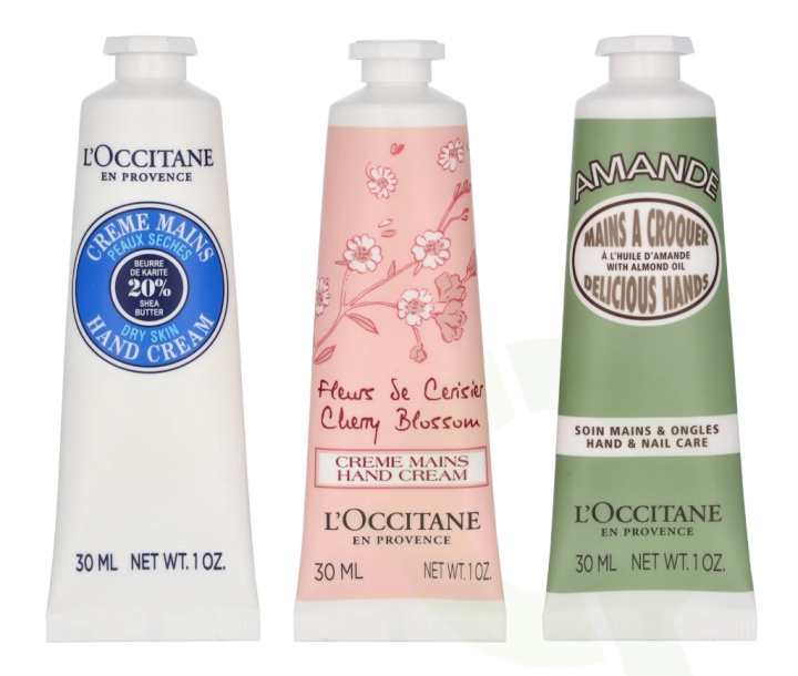 L\'Occitane Hand Cream Trio Set 90 ml Hand Cream 3x 30ml in the group BEAUTY & HEALTH / Manicure / Pedicure / Hand Creams at TP E-commerce Nordic AB (D14790)
