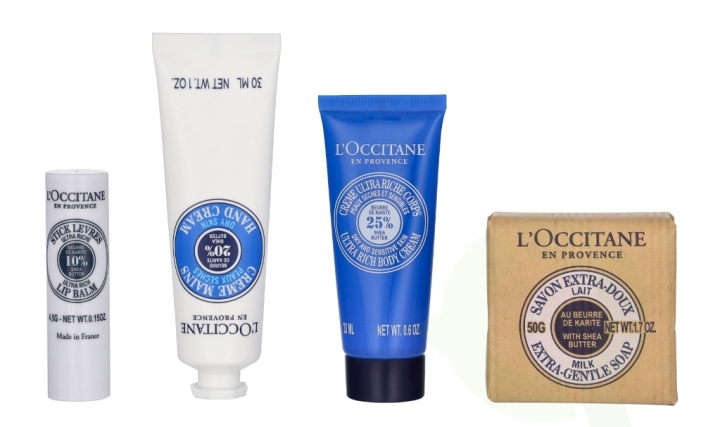 L\'Occitane Shea Butter Giftset 104.5 ml Body Cream 20ml/Hand Cream 30ml/Soap 50g/Lip Balm 4,5g in the group BEAUTY & HEALTH / Gift sets / Gift sets for her at TP E-commerce Nordic AB (D14831)
