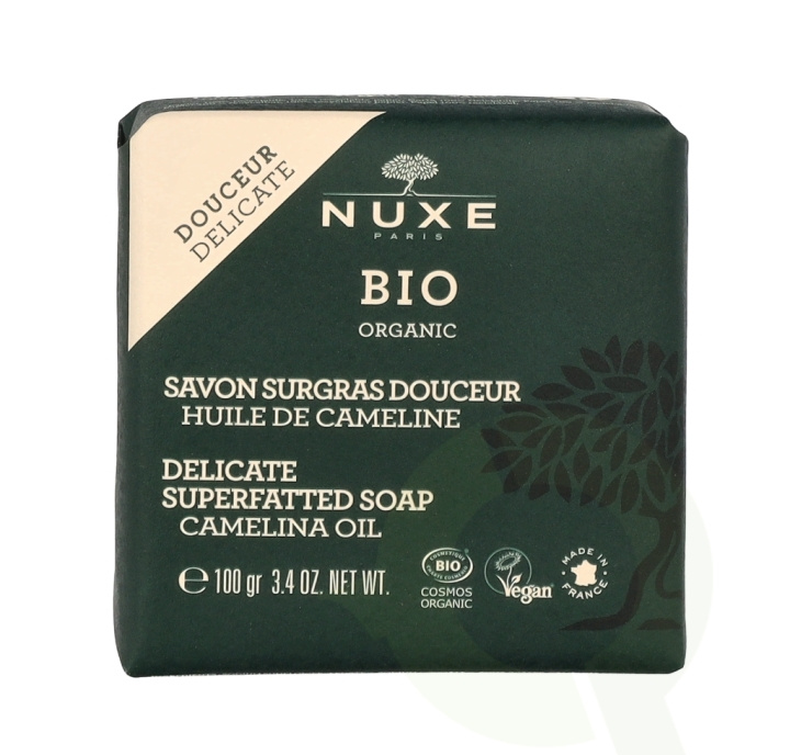 Nuxe Bio Organic Delicate Superfatted Soap 100 g Camelina Oil in the group BEAUTY & HEALTH / Skin care / Body health / Bath & Shower gels at TP E-commerce Nordic AB (D14832)