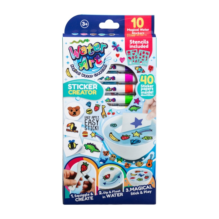Water Art Sticker Set with 12 Colours (33130111) in the group TOYS, KIDS & BABY PRODUCTS / Toys / Draw & Count at TP E-commerce Nordic AB (D14913)