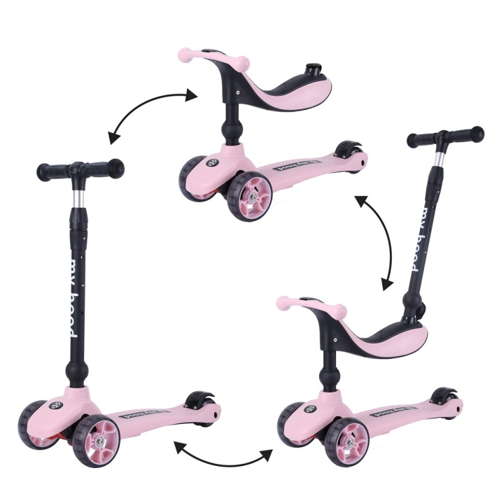 My Hood Kick\'n Ride Scooter - Pink (505144) in the group TOYS, KIDS & BABY PRODUCTS / Outdoor toys / Bicycles & Scooters at TP E-commerce Nordic AB (D14927)