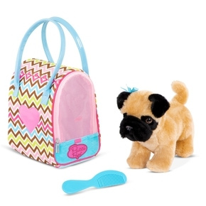 Pucci Dog in bag, zig zag - (708366) in the group TOYS, KIDS & BABY PRODUCTS / Baby toys / stuffed animals at TP E-commerce Nordic AB (D14985)