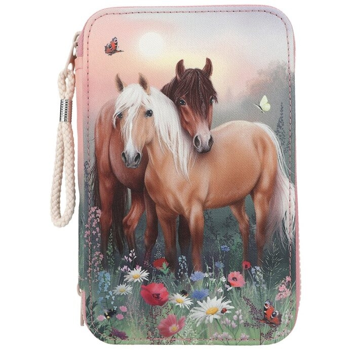 Miss Melody Triple Pencil Case FLOWERS ( 0412869 ) in the group TOYS, KIDS & BABY PRODUCTS / Toys / Pencil case at TP E-commerce Nordic AB (D14993)