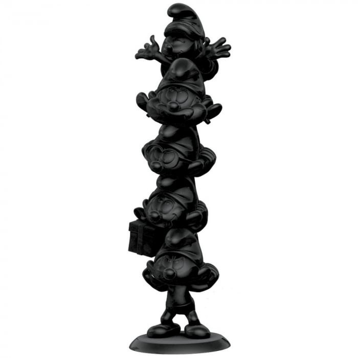 Plastoy The Smurfs Resin Statue Smurfs Column Black Edition 50 cm in the group Sport, leisure & Hobby / Fun stuff / Collector\'s items at TP E-commerce Nordic AB (D15033)