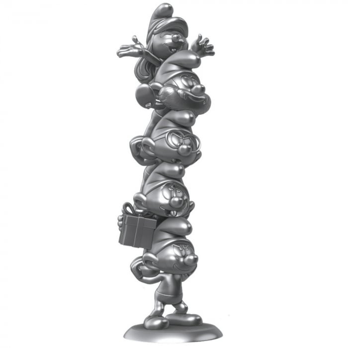 Plastoy The Smurfs Resin Statue Smurfs Column Silver Limited Edition 50 cm in the group Sport, leisure & Hobby / Fun stuff / Collector\'s items at TP E-commerce Nordic AB (D15034)