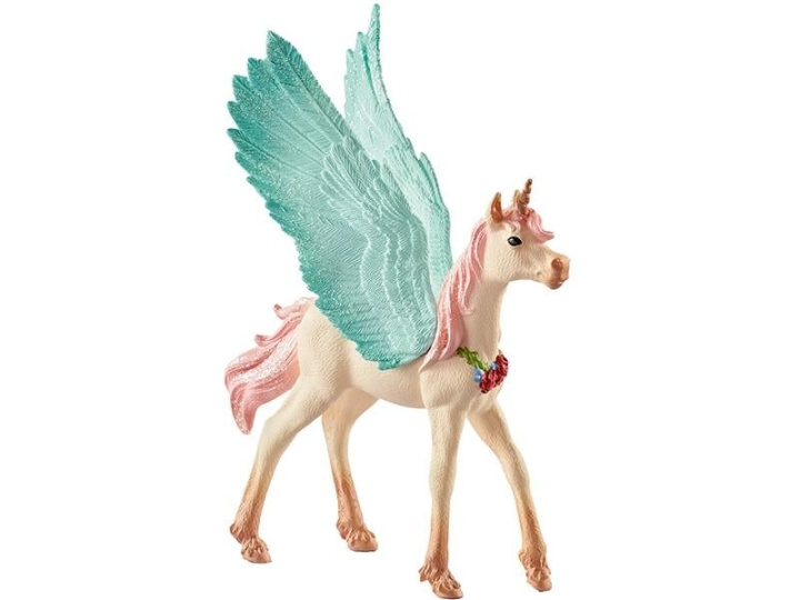 Schleich Bayala - Decorated unicorn Pegasus, Foal (70575) in the group TOYS, KIDS & BABY PRODUCTS / Toys / Figures, Miniatures & accessories at TP E-commerce Nordic AB (D15150)