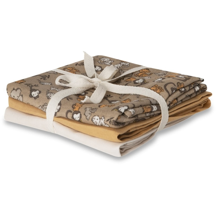 That\'s Mine Bora Muslin Cloth 3-pack - Jungle friends - Onesize in the group TOYS, KIDS & BABY PRODUCTS / Children\'s textiles / Baby blankets at TP E-commerce Nordic AB (D15305)
