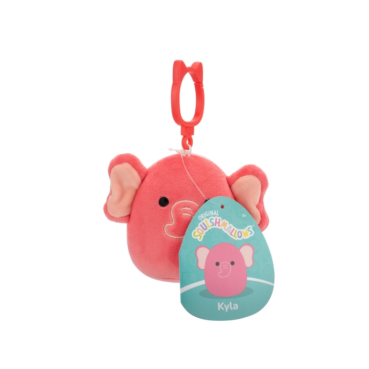 Squishmallows 9 cm P22 Clip On - Kyla Pink Elephant in the group TOYS, KIDS & BABY PRODUCTS / Baby toys / stuffed animals at TP E-commerce Nordic AB (D15374)