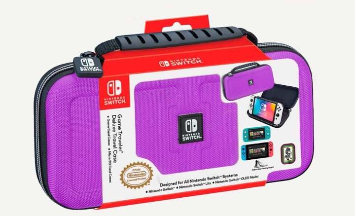 NACON Switch Travel Case Purple Switch Lite/Switch OLED in the group HOME ELECTRONICS / Game consoles & Accessories / Nintendo Switch Lite at TP E-commerce Nordic AB (D15406)