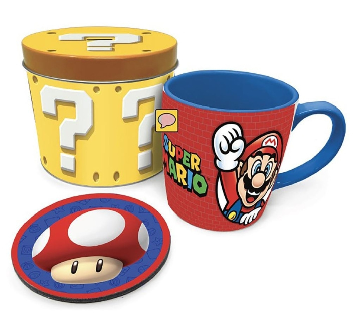 Pyramid International SUPER MARIO LETS A GO MUG TIN SET in the group Sport, leisure & Hobby / Fun stuff / Cups at TP E-commerce Nordic AB (D15442)