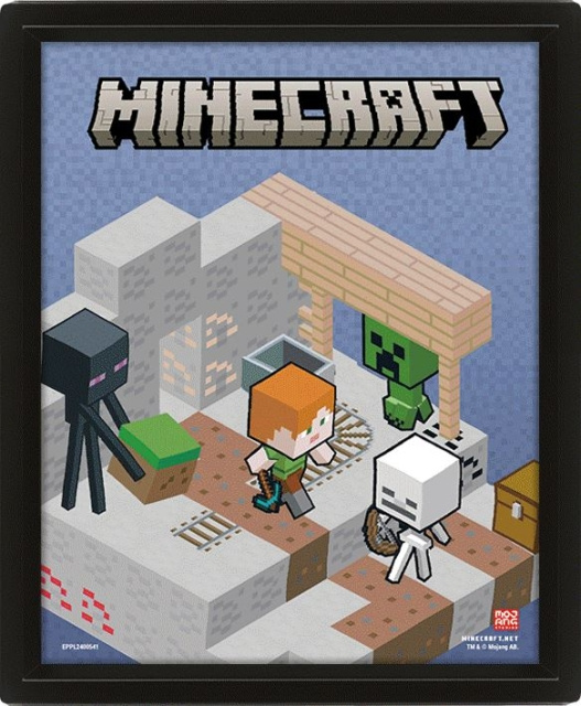 Pyramid International MINECRAFT (SWITCHING TERRAIN) LENTICULAR POSTER FLIP in the group Sport, leisure & Hobby / Fun stuff / Collector\'s items at TP E-commerce Nordic AB (D15447)