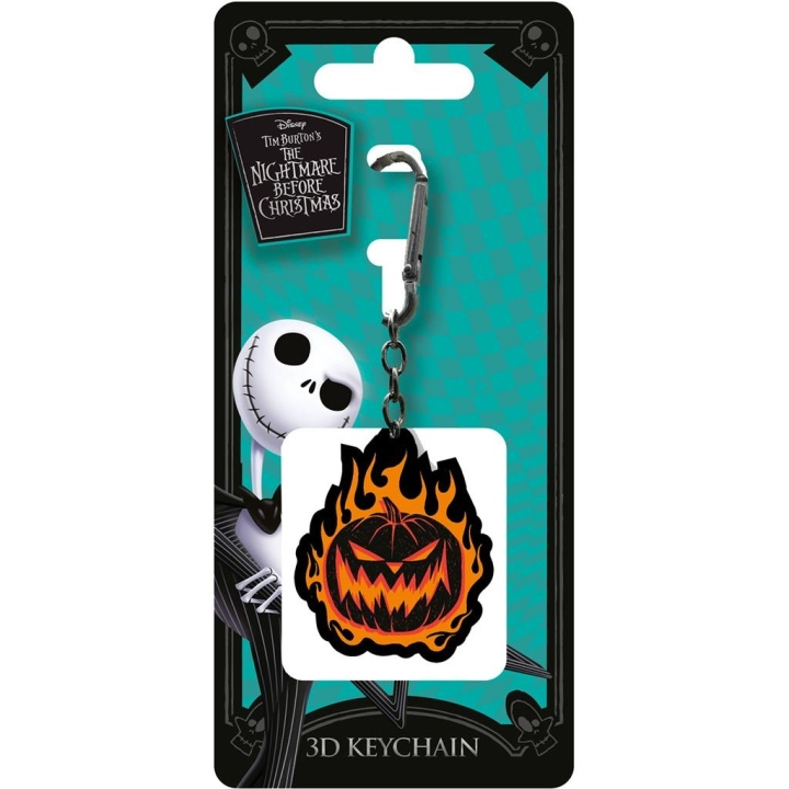 Pyramid International THE NIGHTMARE BEFORE CHRISTMAS (FLAMING PUMPKIN) 3D KEYCHAIN in the group Sport, leisure & Hobby / Accessories / Other accessories at TP E-commerce Nordic AB (D15449)