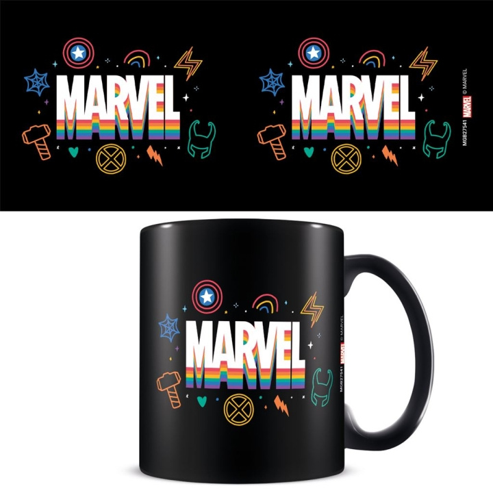 Pyramid International MARVEL PRIDE (LOGO RAINBOW) BLACK MUG in the group Sport, leisure & Hobby / Fun stuff / Cups at TP E-commerce Nordic AB (D15462)