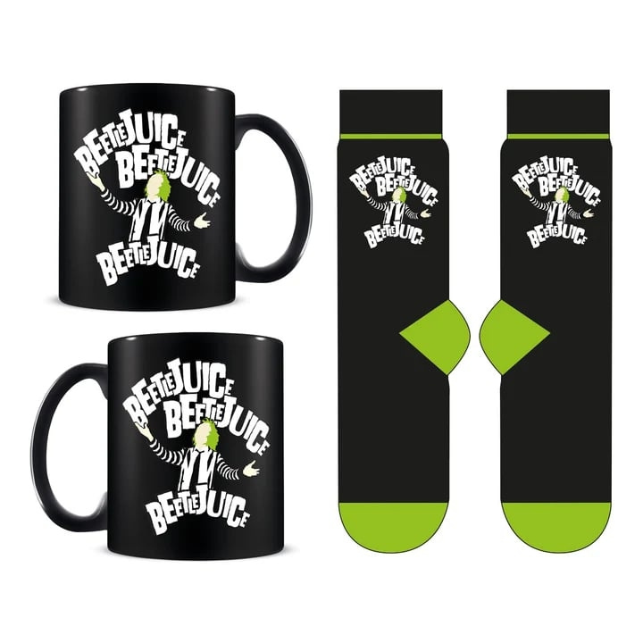 Pyramid International BEETLEJUICE MUG & SOCK SET in the group Sport, leisure & Hobby / Fun stuff / Cups at TP E-commerce Nordic AB (D15487)