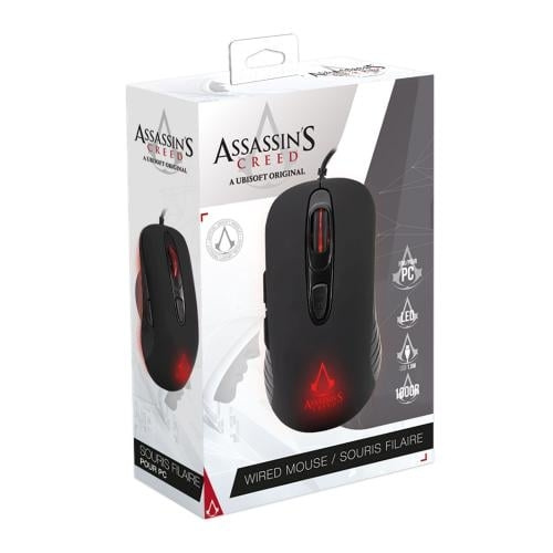 Trade Invaders Assassin\'s Creed - Gaming Mouse 3600 DPI -LED-Black in the group COMPUTERS & PERIPHERALS / GAMING / Mice at TP E-commerce Nordic AB (D15504)