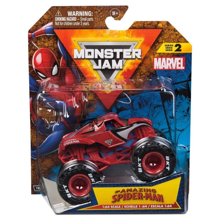 Monster Jam 1:64 Marvel Single Pack - Spider Man (6071945) in the group TOYS, KIDS & BABY PRODUCTS / Toys / Toy cars at TP E-commerce Nordic AB (D15616)