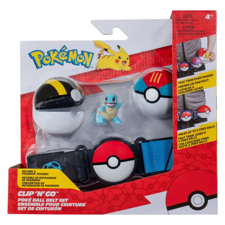 Pokémon Clip N Go Belt Set Squirtle (PKW3648) in the group TOYS, KIDS & BABY PRODUCTS / Toys / Play set at TP E-commerce Nordic AB (D15663)