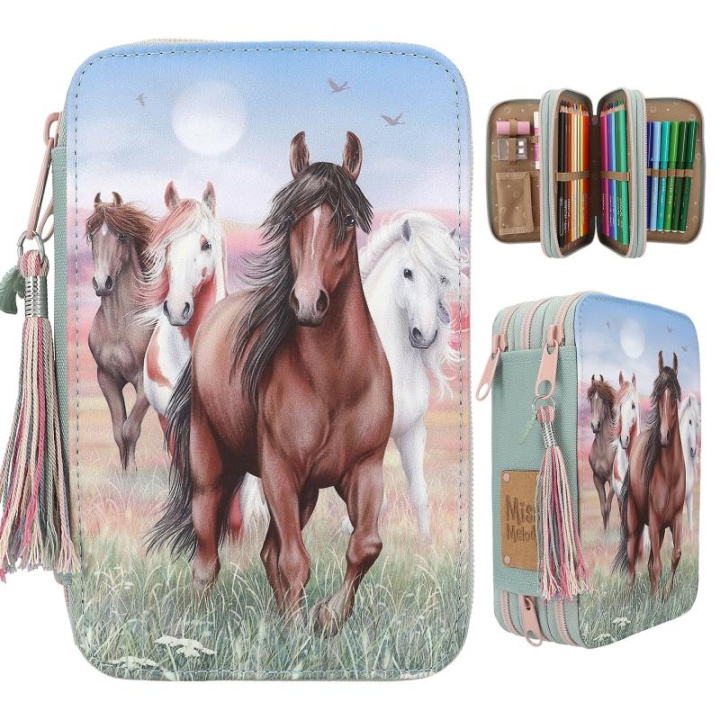 Miss Melody Triple Pencil Case HOOF CLATTER ( 0413121 ) in the group TOYS, KIDS & BABY PRODUCTS / Toys / Draw & Count at TP E-commerce Nordic AB (D15667)