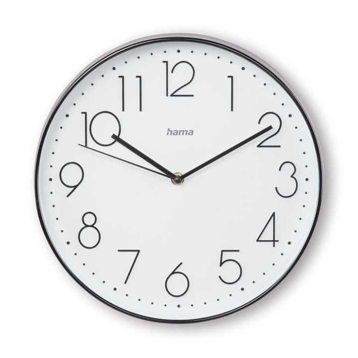 Hama Wall Clock Corsica Black/White 30cm in the group HOME, HOUSEHOLD & GARDEN / Watches & Counters / Wall clocks at TP E-commerce Nordic AB (D15805)